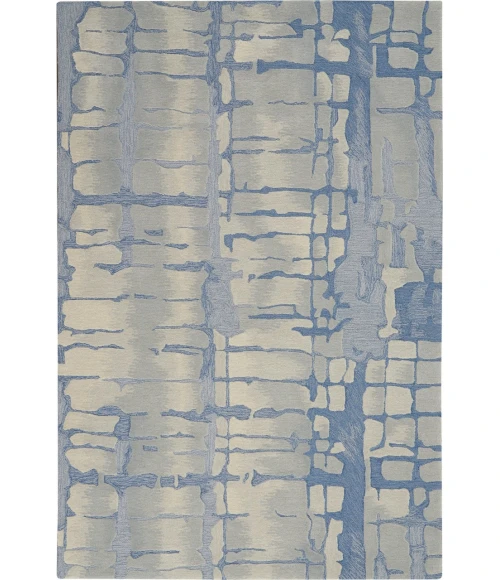 Nourison Symmetry Area Rug SMM04-Blue/Grey
