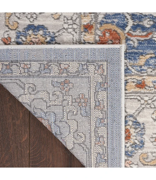 Nicole Curtis Series 4 Area Rug SR402 Light Blue Grey
