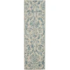 Nourison Home Jubilant JUB09 Ivory Blue 2 ft. 3 in. X 7 ft. 3 in. Area Rug