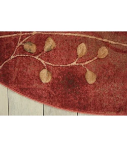 Nourison Home Somerset ST74 Flame 5 ft. 6 in. Round Area Rug