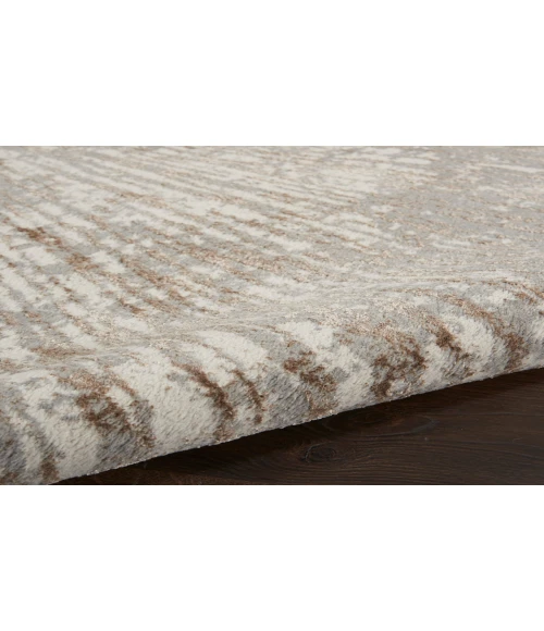 Inspire Me! Home Décor Metallic Grey Mocha MTL01 6 ft. X 9 ft. Rectangle Rug