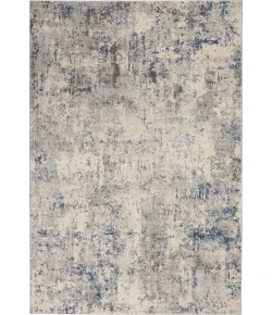 Nourison Home Rustic Textures RUS07 Ivory Grey Blue 6 ft. X 9 ft. Area Rug
