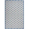 Nourison Home Aloha ALH26 Blue Grey 3 ft. 6 in. X 5 ft. 6 in. Area Rug