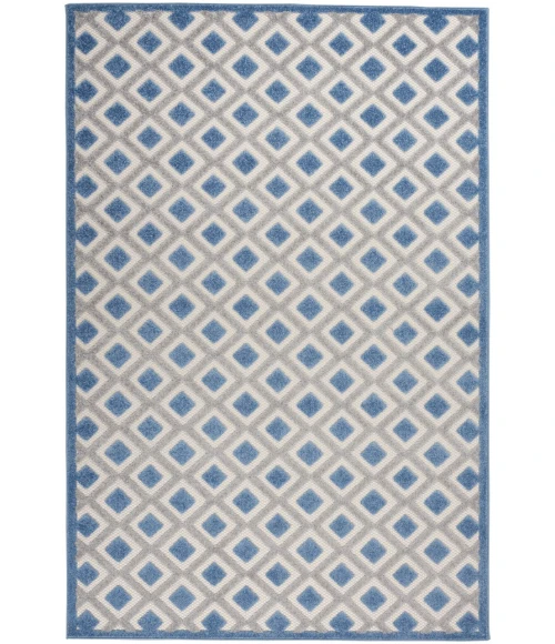 Nourison Aloha Indoor/Outdoor Area Rug ALH26-Blue/Grey