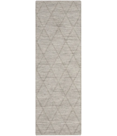 Nourison Wool Haven Grey WOH01 2 ft. X 6 ft. Rect. Rug
