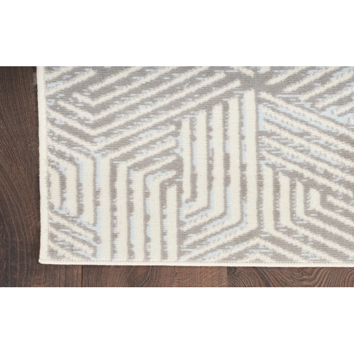 Nourison Grafix Grey GRF39 5 ft. 3 in. X 7 ft. 3 in. Rectangle Rug