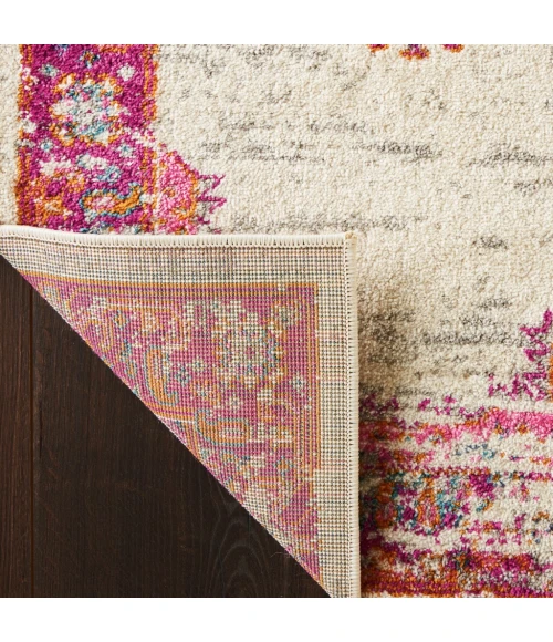 Nourison Passion Runner Area Rug PSN03-Ivory/Fuchsia