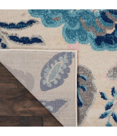 Nourison Tranquil Area Rug TRA02-Ivory/Light Blue