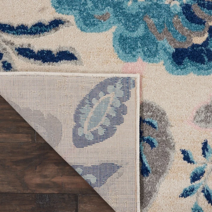 Nourison Tranquil Area Rug TRA02-Ivory/Light Blue