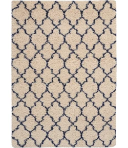 Nourison Home Amore AMOR2 Ivory/Blue 5 ft. 3 in. X 7 ft. 5 in. Area Rug