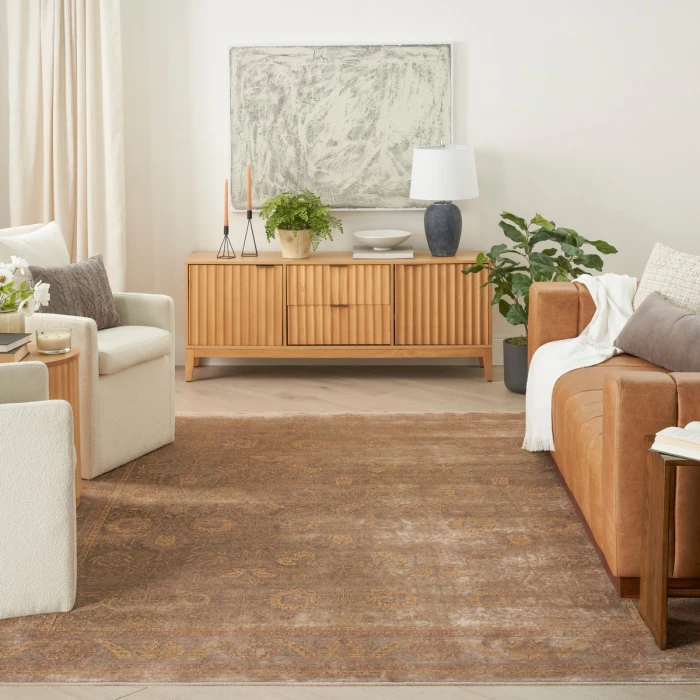 Nourison Luxurious Taupe LRS02 9 ft. X 12 ft. Rect. Rug