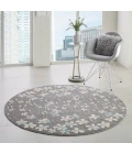 Nourison Tranquil Round Area Rug TRA04-Grey/Beige
