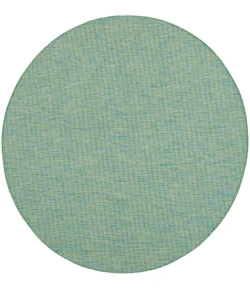 Nourison Home Positano POS01 Blue Green 6 ft. Round Area Rug