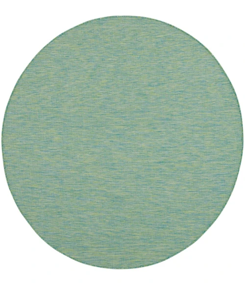 Nourison Positano Round Area Rug POS01-Blue/Green