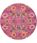 Nourison Passion Area Rug PSN01 Fuchsia 4' Round