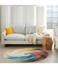 Nourison Celestial Round Area Rug CES07-Wave