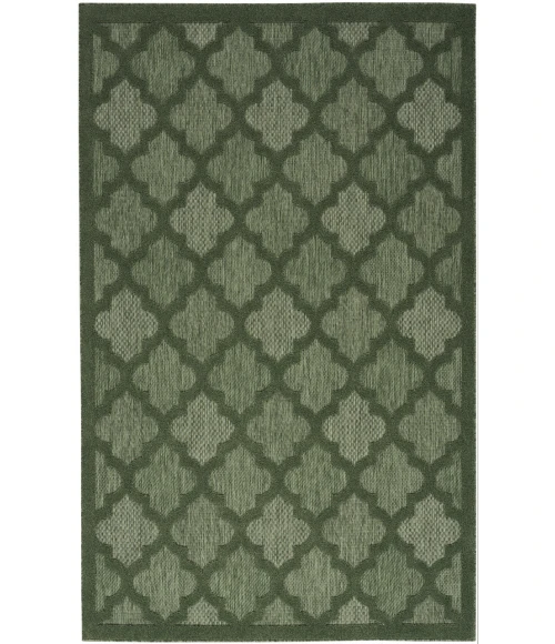 Nourison Easy Care Green NES01 4 ft. X 6 ft. Rectangle Rug