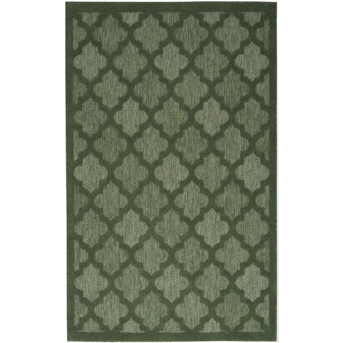 Nourison Easy Care Green NES01 4 ft. X 6 ft. Rectangle Rug