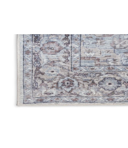 Nicole Curtis Machine Washable Series 1 Ivory Beige SR101 2 ft. 2 in. X 8 ft. Rectangle Rug