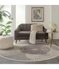 Nourison Graphic Illusions Round Area Rug GIL04-Grey