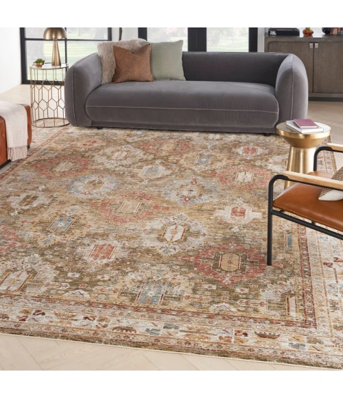 Nourison Sahar Green SHR01 9 ft. X 13 ft. Rect. Rug