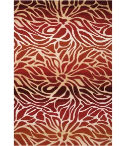 Nourison Home Contour Red CON25 3ft.6in. x 5ft.6in. Rect. Rug