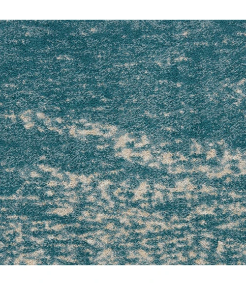 Nourison Maxell Area Rug MAE06 Ivory/Teal 9'3" x 12'9"