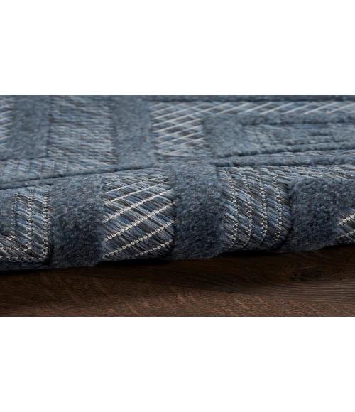 Nourison Versatile Navy Blue NRV01 2 ft. X 6 ft. Rectangle Rug