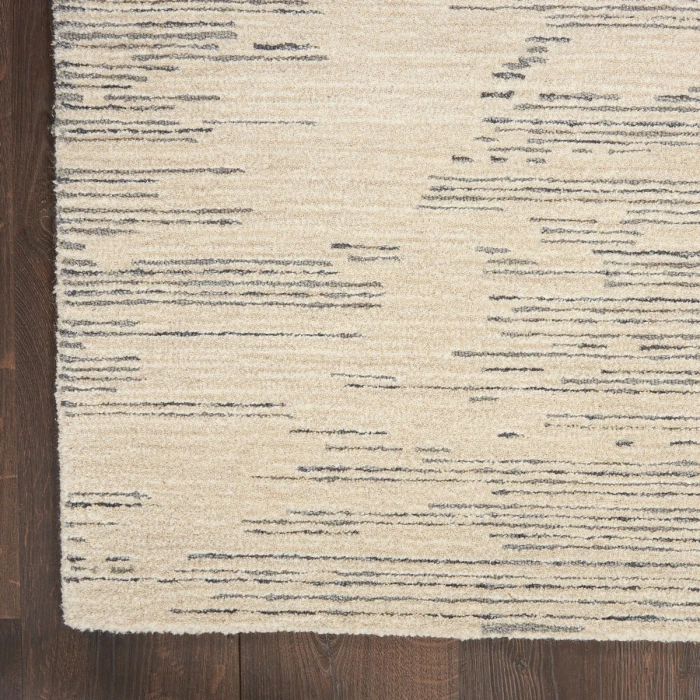 Michael Amini Ma30 Star Area Rug SMR02 Ivory/Grey 5'3" x 7'3"