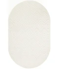 Nourison Versatile Ivory White NRV01 6 ft. X 9 ft. Oval Rug