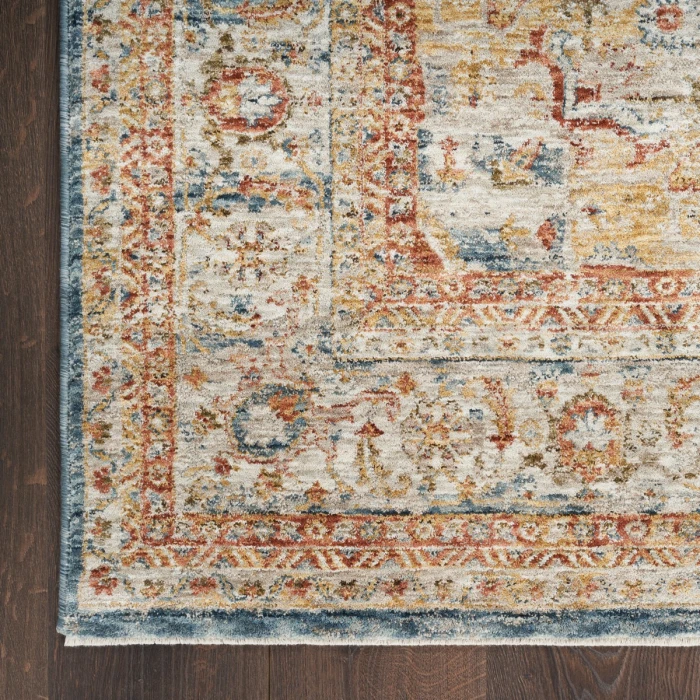 Nourison Sahar Ivory Blue SHR06 10 ft. Rect. Rug