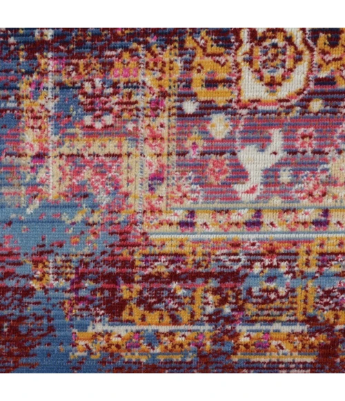 Nourison Vintage Kashan Area Rug VKA03-Red/Multicolor