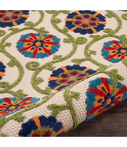 Nourison Aloha Area Rug ALH19-Blue/Multicolor
