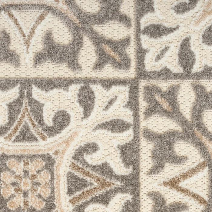 Nourison Aloha Area Rug ALH34 Ivory Grey