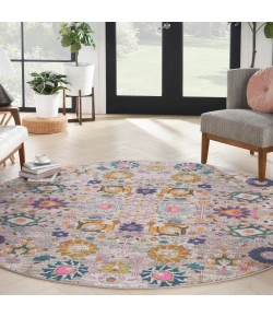 Nourison Home Passion PSN01 Silver 8 ft. Round Area Rug