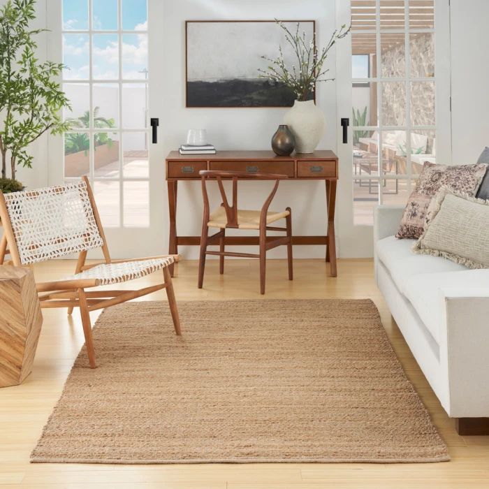 Nourison Natural Jute Area Rug NJT01 Natural