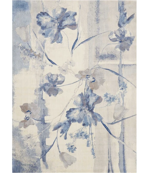 Nourison Somerset Area Rug ST18-Ivory/Blue