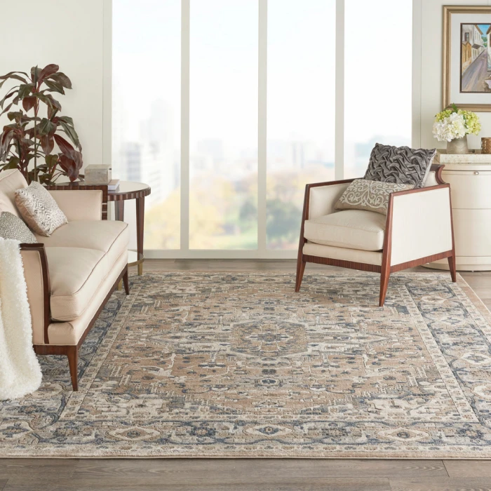 Nourison Quarry Area Rug QUA05 Beige/Grey