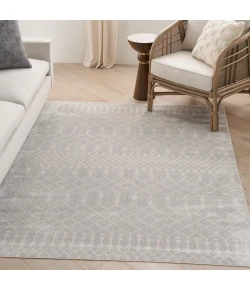 Nourison Home Astra Machine Washable ASW10 Grey 6 ft. 7 in. X 9 ft. Area Rug