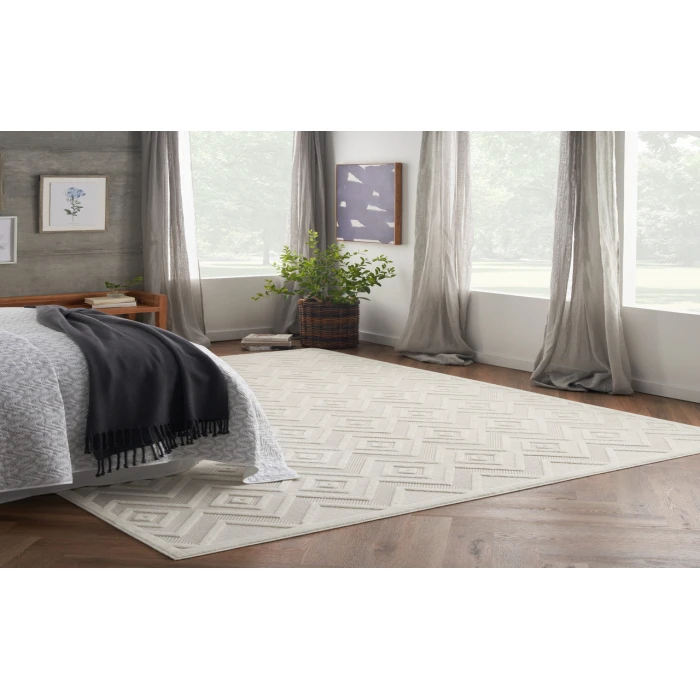 Nourison Versatile Ivory White NRV01 10 ft. X 14 ft. Rectangle Rug