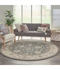 Nourison Living Treasures Round Area Rug LI16-Grey/Ivory