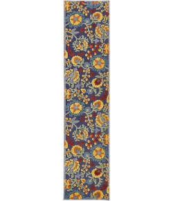 Nourison Home Aloha Blue ALH17 2ft.3in. x 10ft. Rect. Rug