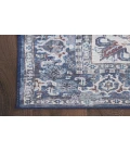 Nicole Curtis Machine Washable Series 1 Navy Ivory SR104 2 ft. 2 in. X 8 ft. Rectangle Rug