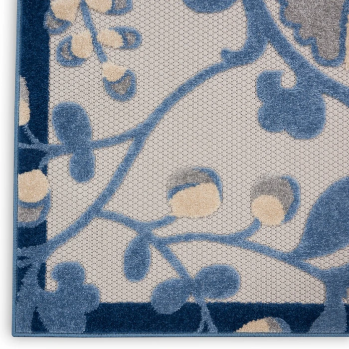 Nourison Aloha Area Rug ALH17-Blue/Grey