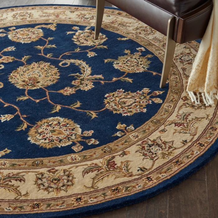Nourison 2000 Round Area Rug 2022-Navy