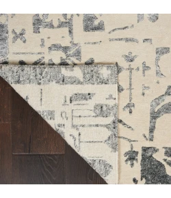 Nourison Home Silk Shadows SHA19 Ivory Grey 7 ft. 9 in. X 9 ft. 9 in. Area Rug