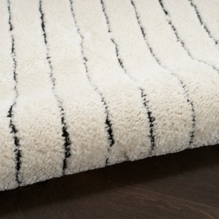 Nourison Modern Comfort Ivory Black MNC01 10 ft. Rect. Rug