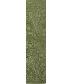 DKNY Central Park West Green CEP02 2ft.2in. x 7ft.6 Rect. Rug