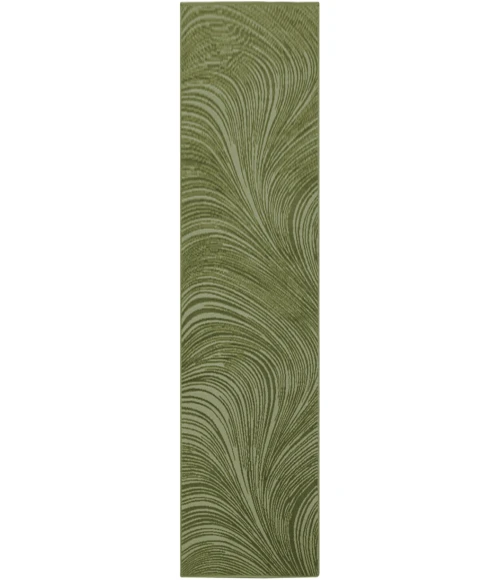 DKNY Central Park West Green CEP02 2ft.2in. x 7ft.6 Rect. Rug