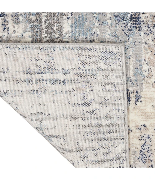 Calvin Klein Infinity Area Rug IFN04 Ivory Grey Blue